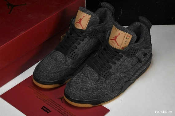 Jordan AO2571-001 4 Retro AO2571-001 Levis  - Denim Levis Air Black NRG 0804